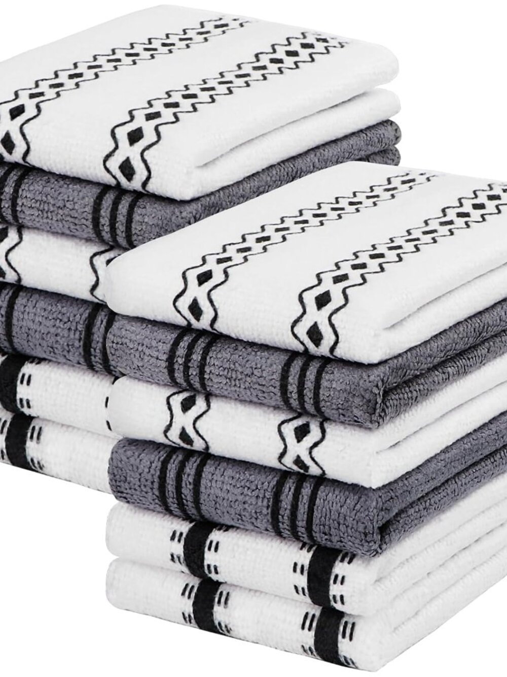 Microfiber Cleaning Cloth, Kitchen Towels 12 Pack, Lint Free, Scratch-Free, High